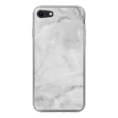 Produktbild von MuchoWow® Handyhülle Schutzhülle Hülle für iPhone 8 Marmor - Stein - Weiß - Grau - Marmoroptik Silikon Softcase Handy Hülle - Schutzhaube