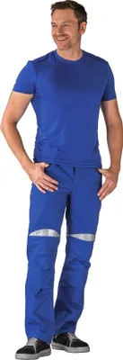 Produktbild von Planam  DuraWork T-Shirt kornblau/schwarz Gr. XXL, 2962060