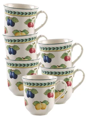 Produktbild von Villeroy & Boch French Garden Fleurence Henkelbecher 380 ml 6er Set