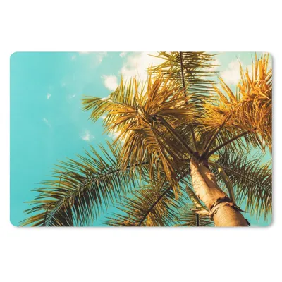 Produktbild von MuchoWow® Schreibtischunterlage Palme - Sommer - Tropisch 60x40 cm - XXL Mauspad - Großes Mauspad