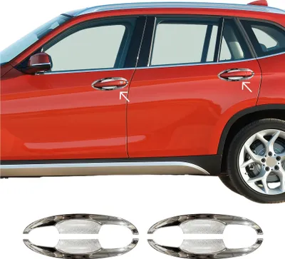 Produktbild von Türgriffschalen Türgriffmulden Türgriffkappen für BMW X1 E84 2012-2015 Chrom ABS