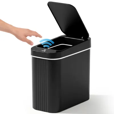 Produktbild von Automatischer Mülleimer, Mülleimer mit Sensor, 15L Elektrischer Mülleimer, Leise, für Büro, Schlafzimmer, Küchen