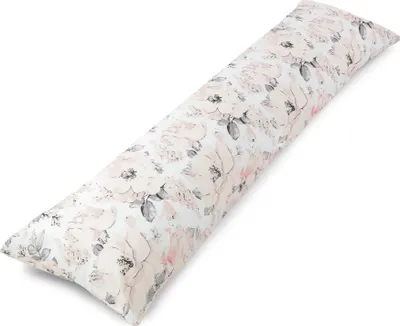 Bočný vankúš na spanie s bavlneným poťahom 40 x 145 cm - pohodlný vankúš na spanie na telo vankúš na spanie na bok divoká ruža