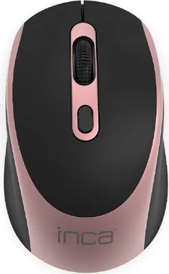 Zdjęcie produktu dla Inca IWM-211RG, Po prawej stronie, Optyczny, RF Wireless, 1600 DPI, Czarny, Różowy