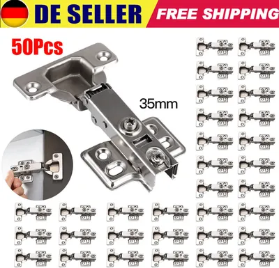 Produktbild von 50Tlg Topfband Topfbänder 110° Eckanschlag Kreuzplatte Scharnier 35mm