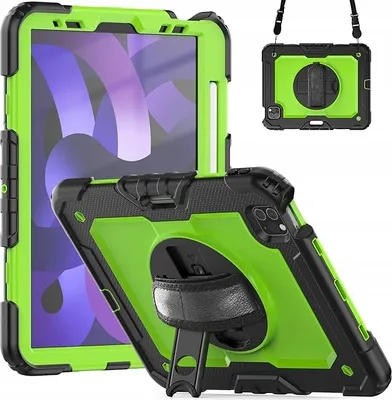 Obrázek produktu pro Pouzdro pro iPad Air 5/Air 4/Pro 11" s ramenním popruhem a stojánkem Zelené