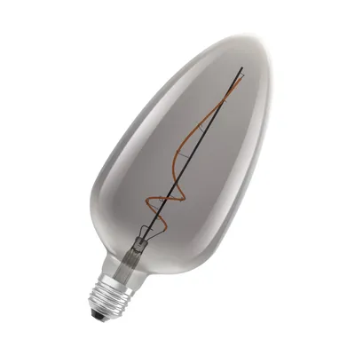 Obrázek produktu pro LED žárovka OSRAM Vintage 1906 s kouřovým odstínem, 4 W, 140 lm, mírně vejčitý tvar s průměrem 125 mm a paticí E27, teplá bílá barva světla, stmívatelné vlákno, životnost až 15 000 hodin
