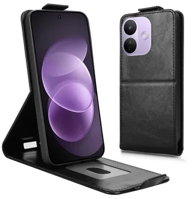 Image de Étui rabattable en simili cuir pour Xiaomi Redmi Note 17 Pro 5G, avec porte-cartes