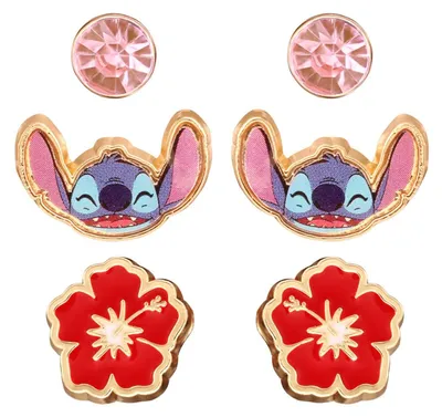 Zdjęcie produktu dla Kolczyki Disney Lilo & Stitch Kolorowe Jednolity rozmiar Biżuteria Disney