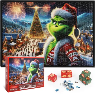 Zdjęcie produktu dla 2026 Puzzle Kalendarz Adwentowy 1008 Elementów dla Dorosłych i Nastolatków