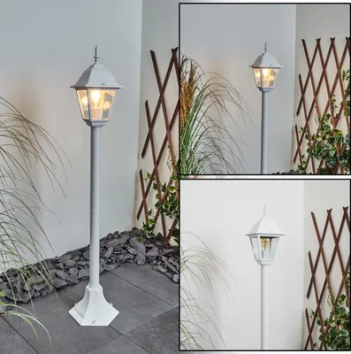 Produktbild von Quartucciu Wegeleuchte aus Metall/Glas in Weiß/Klar