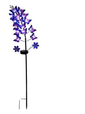Produktbild von LED Solarleuchte, Lichtspiel, Akku, schwarz, H 76 cm