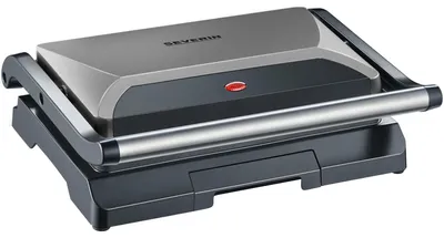 Produktbild von Severin KG 2394, Schwarz, Grau, Metallisch, Edelstahl, Rechteckig, Rost, 230 x 145 mm, Scharnier