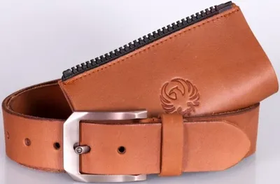 Produktbild von Merlin Damen Leder Verbindungsreißverschluss Gürtel, braun, 8/10