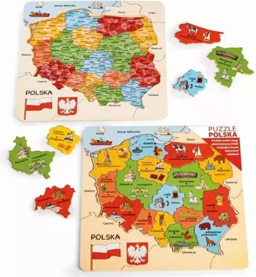 Obrázek produktu pro Mapa Polska puzzle