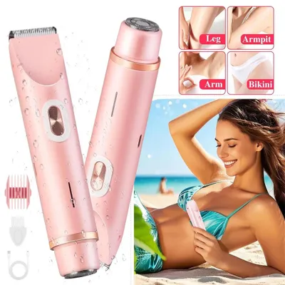 Produktbild von Elektrischer Rasierer Damen Intimrasierer Bikini Trimmer für Gesicht Körper Bein