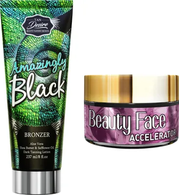 Zdjęcie produktu dla Tan Desire Amazingly Black + Słoiczek Beauty Face