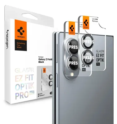 Obrázok produktu pre Spigen Glas.tR EZ Fit Optik Pro HD, Samsung, Galaxy Z Fold 8, Odolné proti poškriabaniu, Protinárazový, Čierna, 2 kusov