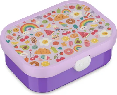 Zdjęcie produktu dla Mepal - Lunchbox Campus - Bento lunchbox dla dzieci - Lunch box z przegródką i widelcem - Pudełko na posiłek z zamknięciem na klips - Bez BPA i można myć w zmywarce - 750 ml - Food Fest