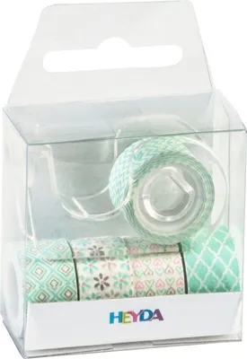Produktbild von HEYDA 203584571, Mintfarbe, Muster, Papier, 3 m, 12 mm, 5 Stück(e)