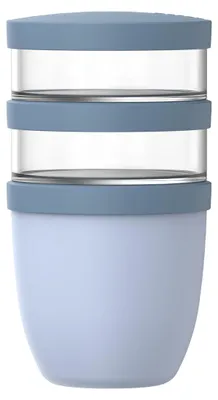 Immagine prodotto di Mepal Ellipse Contenitore per il pranzo 500 ml + 2x 200 ml - Blu nordico