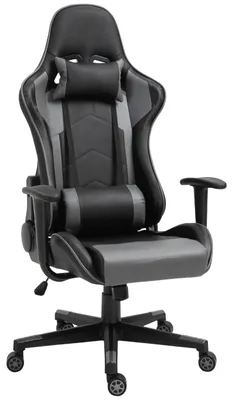 Produktbild von Vinsetto Ergonomischer Bürostuhl Gaming Stuhl Kunstleder Schaumstoff Schwarz