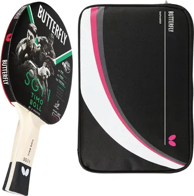Produktbild von Butterfly 1x Timo Boll SG11 Tischtennisschläger + Tischtennishülle Drive Case II