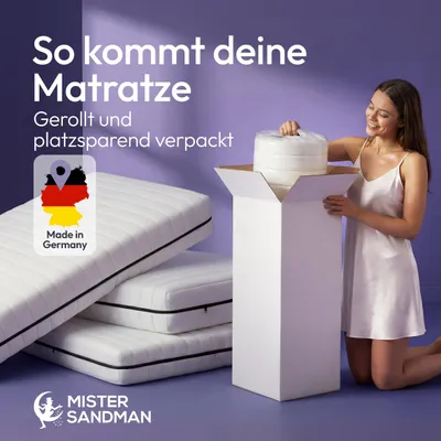 Produktbild von 7-Zonen Ergonomische Matratze 140x190 H2 / H3 hochwertige Qualität