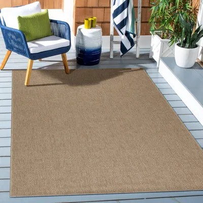 Produktbild von Outdoor-Teppich, Vintage-Design, beige, für Terrasse, Balkon oder Küche, Polypropylen-Rückseite 80 x 250 cm