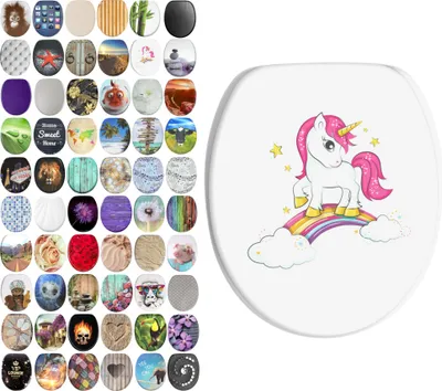 Obrázek produktu pro WC sedátko SANILO® s mechanismem Soft-Close Unicorn