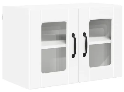 Produktbild von vidaXL Wandglas-Schrank PORTO Weiß 60 x 31 x 40 cm Holzwerkstoff