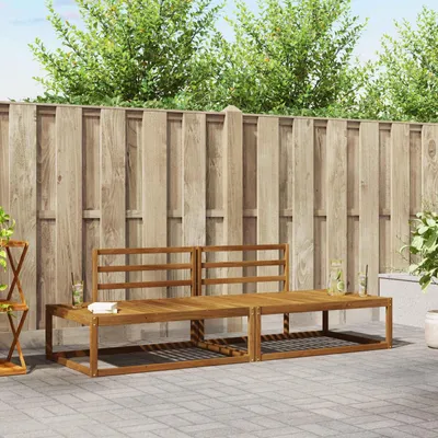 Produktbild von Outdoor-Sofagarnitur (2 Stück) - CLORIS - Natur 230,5x83x73 cm - Gartenstühle C357