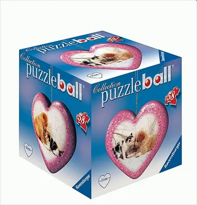 Produktbild von puzzleball - 58 Teile - Herz - Freundschaft