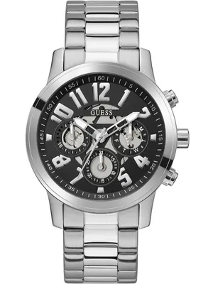 Produktbild von Guess Herren Uhr Armbanduhr Multifunktion PARKER GW0627G1 Edelstahl silber