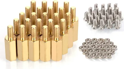 Produktbild von MMOBIEL 24 Stück M2.5 (11 mm+6 mm) Zylinder + Schrauben + Muttern