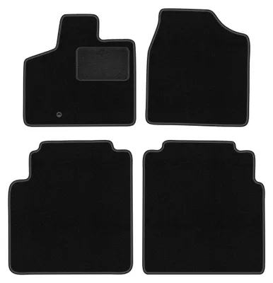 Obrázek produktu pro Velurové autokoberce pro: Volkswagen Routan 2008-2016 (minivan) – sada 4 ks, černé, na míru – Wielganizator LUX