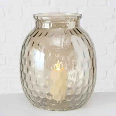 Produktbild von Boltze Gruppe Petrona Windlicht Glas lackiert 24 cm