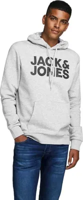 Produktbild von JACK & JONES Herren JJ Ecorp Logo Sweat Hood