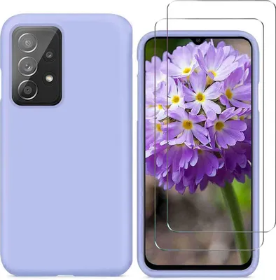 Immagine prodotto di Cover per Samsung Galaxy A72 Viola Pastello 2x vetro temperato SM-A725F