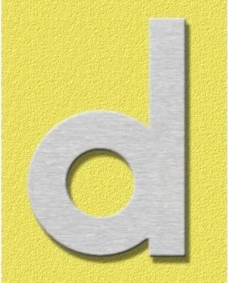 Produktbild von Heibi Hausnummer MIDI Buchstabe d Edelstahl 64483-072