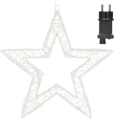 Zdjęcie produktu dla Gwiazda świąteczna LED ECD Germany z 1440 ciepłobiałymi diodami LED i wyłącznikiem czasowym, wewnętrzna/zewnętrzna, wodoodporna IP44
