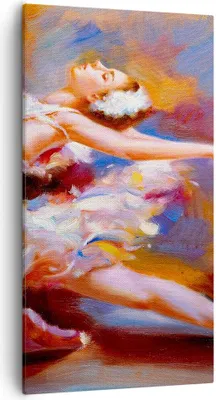 Produktbild von Bild auf Leinwand - Leinwandbild - Balletttänzer tanzen - 55x100cm - Wand Bild - Wanddeko - Leinwanddruck - Bilder - Kunstdruck - Wanddekoration - Leinwand bilder - Wandkunst - PA55x100-3463
