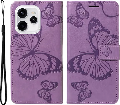 Produktbild von OPPO Reno15 Hülle - Coverup Schmetterlinge Klapphülle - Lila