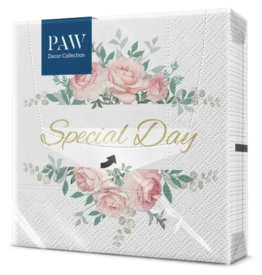 Produktbild von PAW - Servietten 3-lagig (33 x 33 cm) I 20 Stück I Perfekt für Geburtstage, Part