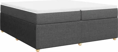 Obrázok produktu pre vidaXL Boxspring posteľ s matracom Tmavo šedá 200x200 cm Látka