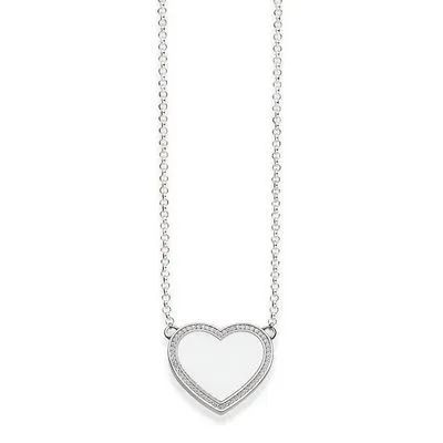 Produktbild von Thomas Sabo KE1479-051-14 Kette Anhänger Damen Herz Pavé Sterling-Silber 42 cm