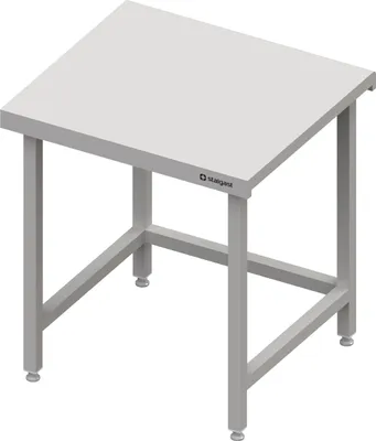 Immagine prodotto di Banco cassa 800x750x880 mm piano di lavoro in acciaio inox