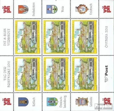 Produktbild von Briefmarken Österreich 2011 Mi 2936 Kleinbogen (kompl.Ausg.) postfrisch Tag der Briefmarke