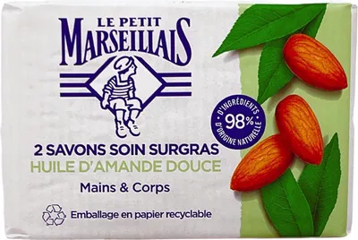 Produktbild von Le Petit Marseillais Seife mit Mandelöl 2x100g – Verwöhnung aus Frankreich