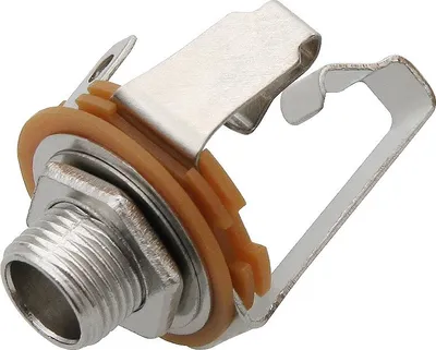 Produktbild von 6,3 mm Stereo Audio-Anschlussbuchse mit Montageset für einfache Installation